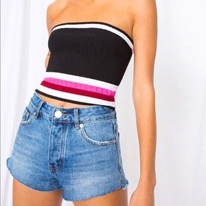 Superdown Strapless Top